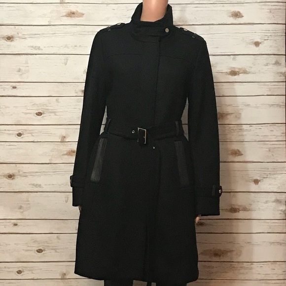 New Cole Haan Wool Blended Coat - 5 - Picture 1 of 6